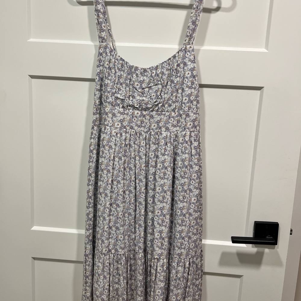 Tier Sweetheart Neck Mini Dress